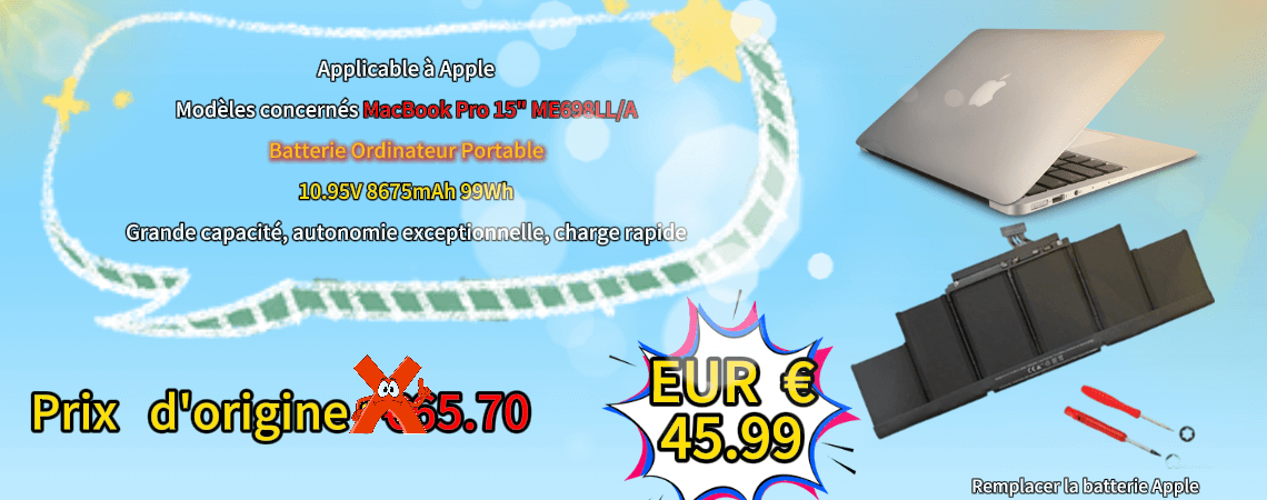 Bannière APPLE MacBook Pro 15" ME698LL/A