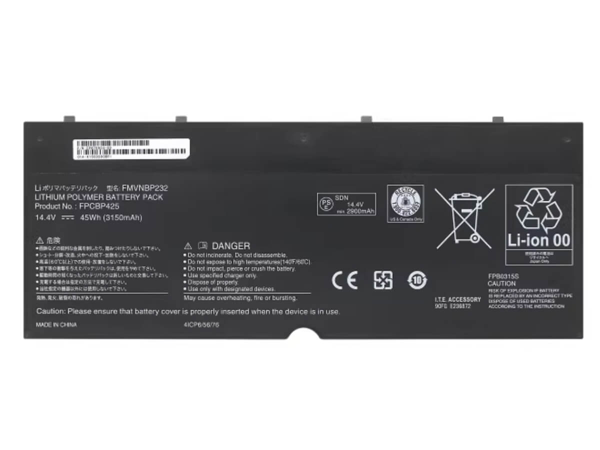 compatible avec FUJITSU FMVNBP232